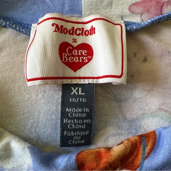 ModCloth x Care Bears Star Shower Power Mock Neck Top- Size XL - Picture 5 of 6